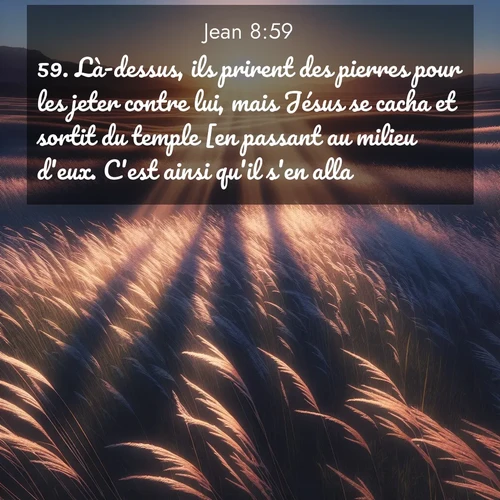 image nature avec verset biblique de la Bible