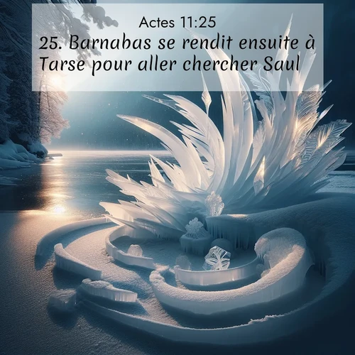 Segond21 Actes  ; image nature: image avec le verset biblique :Barnabas se rendit ensuite à Tarse pour aller chercher Saul. ;  ; 11:25