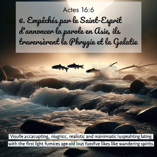 Segond21 Actes  ; image nature: image avec le verset biblique :Empêchés par le Saint-Esprit d&#039;annoncer la parole en Asie, ils traversèrent la Phrygie et la Galatie. ;  ; 16:6