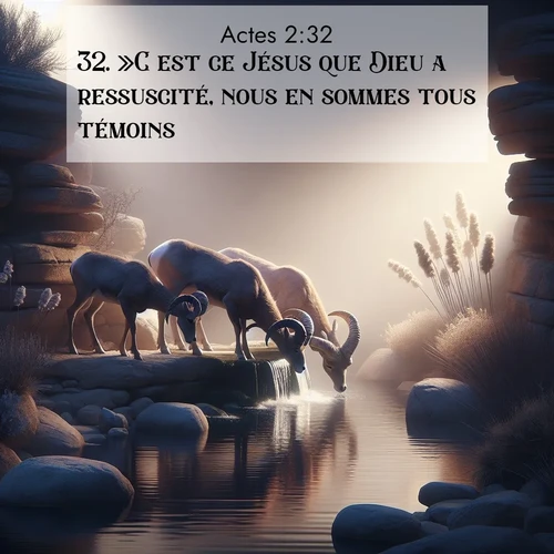 Segond21 Actes  ; image nature: image avec le verset biblique :»C&#039;est ce Jésus que Dieu a ressuscité, nous en sommes tous témoins. ;  ; 2:32