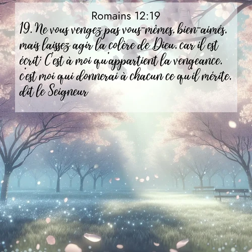 image nature avec verset biblique de la Bible