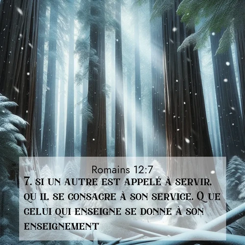 image nature avec verset biblique de la Bible