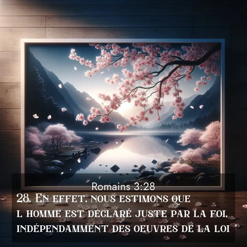 image nature avec verset biblique de la Bible