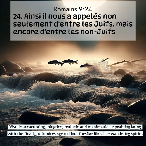 Segond21 Romains  ; image nature: image avec le verset biblique :Ainsi il nous a appelés non seulement d&#039;entre les Juifs, mais encore d&#039;entre les non-Juifs. ;  ; 9:24