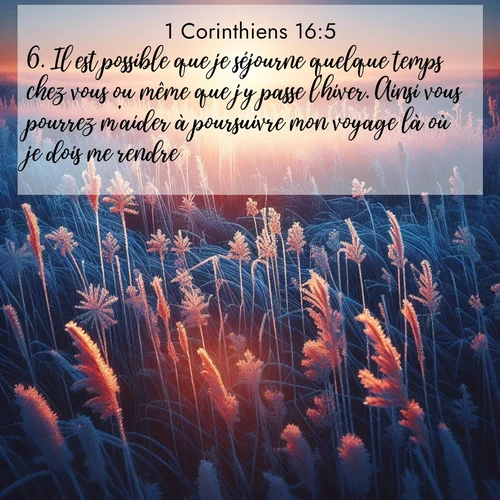 image nature avec verset biblique de la Bible