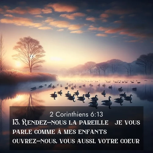 image nature avec verset biblique de la Bible