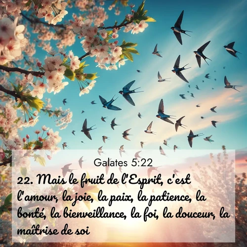 image nature avec verset biblique de la Bible