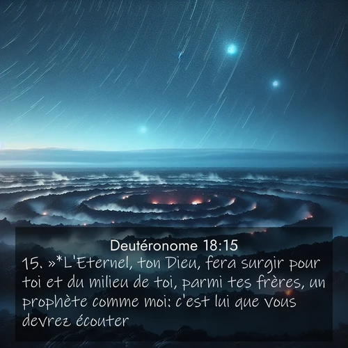 Segond21 Deutéronome  ; image nature: image avec le verset biblique :»*L&#039;Eternel, ton Dieu, fera surgir pour toi et du milieu de toi, parmi tes frères, un prophète comme moi: c&#039;est lui que vous devrez écouter. ;  ; 18:15