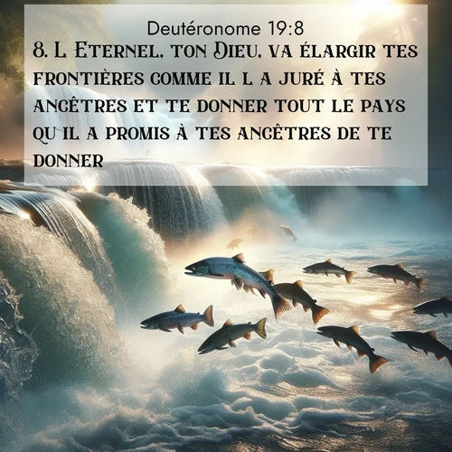 Segond21 Deutéronome  ; image nature: image avec le verset biblique :L&#039;Eternel, ton Dieu, va élargir tes frontières comme il l&#039;a juré à tes ancêtres et te donner tout le pays qu&#039;il a promis à tes ancêtres de te donner, ;  ; 19:8
