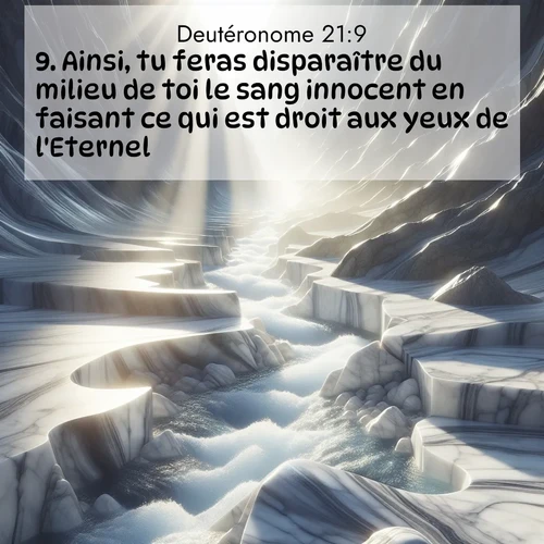 Segond21 Deutéronome  ; image nature: image avec le verset biblique :Ainsi, tu feras disparaître du milieu de toi le sang innocent en faisant ce qui est droit aux yeux de l&#039;Eternel. ;  ; 21:9