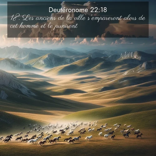 Segond21 Deutéronome  ; image nature: image avec le verset biblique :Les anciens de la ville s&#039;empareront alors de cet homme et le puniront. ;  ; 22:18