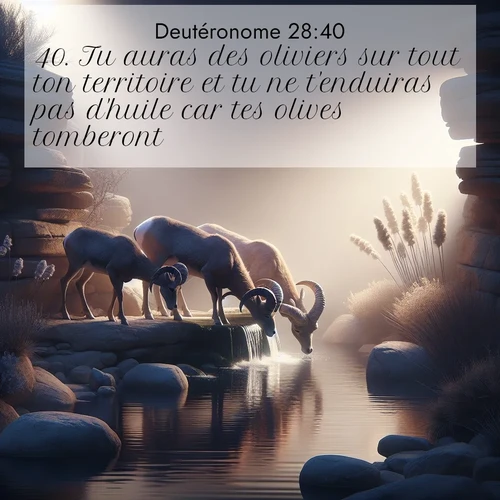 Segond21 Deutéronome  ; image nature: image avec le verset biblique :Tu auras des oliviers sur tout ton territoire et tu ne t&#039;enduiras pas d&#039;huile car tes olives tomberont. ;  ; 28:40