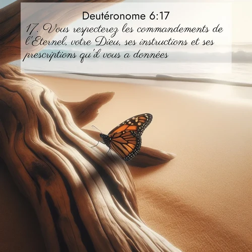 Segond21 Deutéronome  ; image nature: image avec le verset biblique :Vous respecterez les commandements de l&#039;Eternel, votre Dieu, ses instructions et ses prescriptions qu&#039;il vous a données. ;  ; 6:17