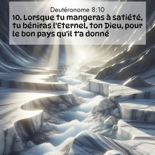 Segond21 Deutéronome  ; image nature: image avec le verset biblique :Lorsque tu mangeras à satiété, tu béniras l&#039;Eternel, ton Dieu, pour le bon pays qu&#039;il t&#039;a donné. ;  ; 8:10
