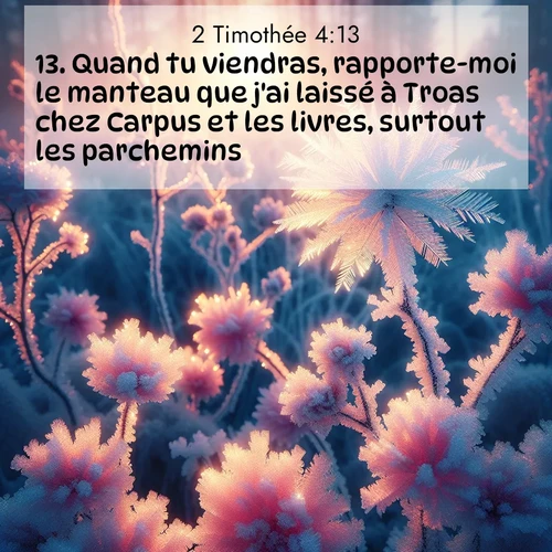 image nature avec verset biblique de la Bible