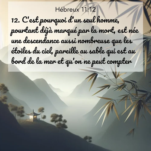 image nature avec verset biblique de la Bible