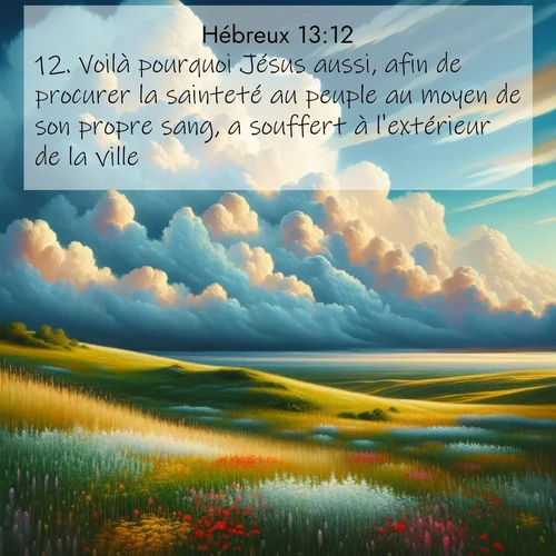 image nature avec verset biblique de la Bible