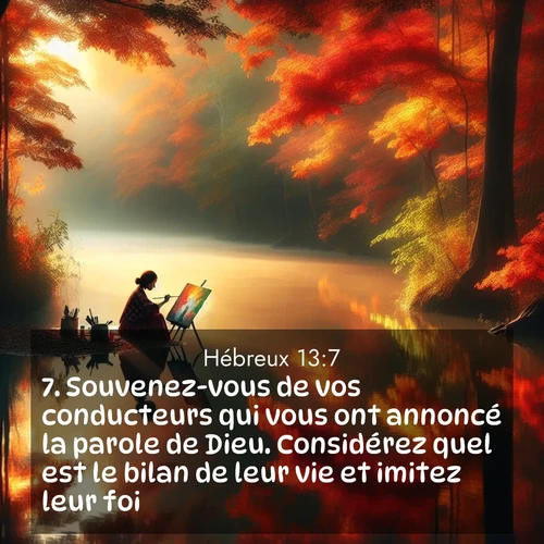 image nature avec verset biblique de la Bible