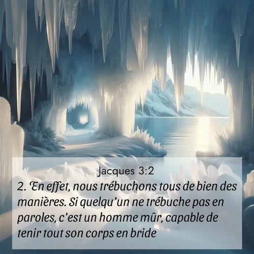 Segond21 Jacques  ; image nature: image avec le verset biblique :En effet, nous trébuchons tous de bien des manières. Si quelqu&#039;un ne trébuche pas en paroles, c&#039;est un homme mûr, capable de tenir tout son corps en bride. ;  ; 3:2