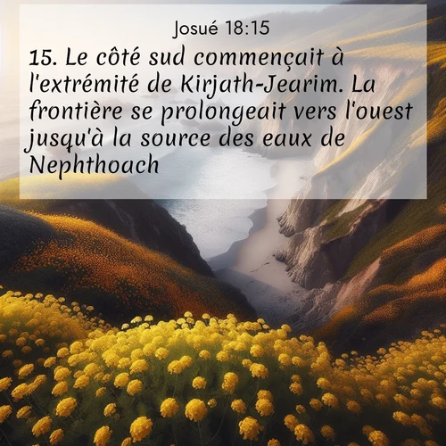 image nature avec verset biblique de la Bible