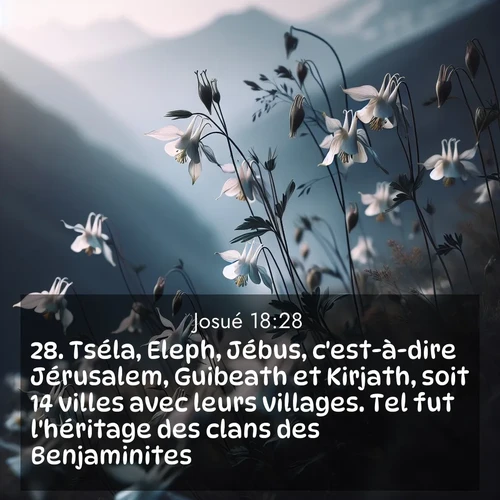 image nature avec verset biblique de la Bible