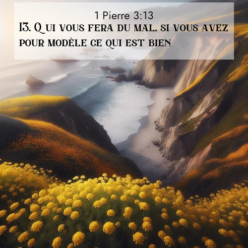 image nature avec verset biblique de la Bible