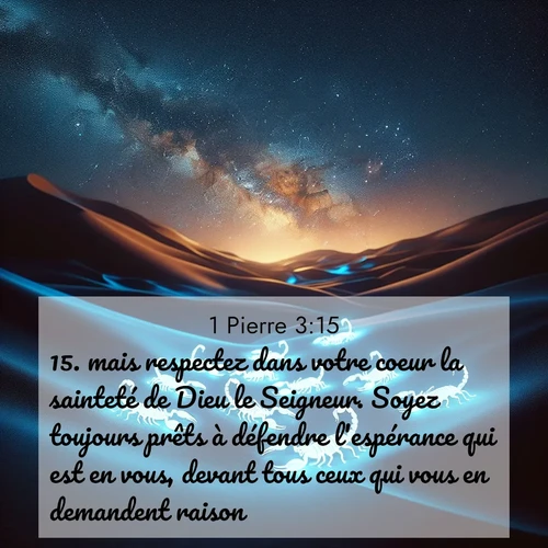 image nature avec verset biblique de la Bible