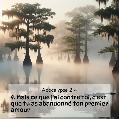 Segond21 Apocalypse  ; image nature: image avec le verset biblique :Mais ce que j&#039;ai contre toi, c&#039;est que tu as abandonné ton premier amour. ;  ; 2:4