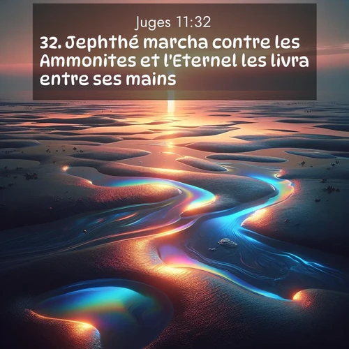 Segond21 Juges  ; image nature: image avec le verset biblique :Jephthé marcha contre les Ammonites et l&#039;Eternel les livra entre ses mains. ;  ; 11:32