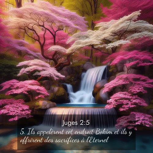 Segond21 Juges  ; image nature: image avec le verset biblique :Ils appelèrent cet endroit Bokim et ils y offrirent des sacrifices à l&#039;Eternel. ;  ; 2:5