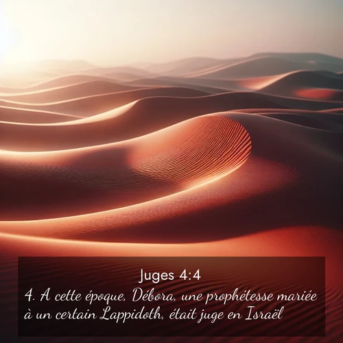 Segond21 Juges  ; image nature: image avec le verset biblique :A cette époque, Débora, une prophétesse mariée à un certain Lappidoth, était juge en Israël. ;  ; 4:4