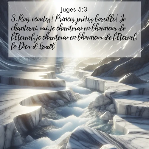 Segond21 Juges  ; image nature: image avec le verset biblique :Rois, écoutez! Princes, prêtez l&#039;oreille! Je chanterai, oui, je chanterai en l&#039;honneur de l&#039;Eternel, je chanterai en l&#039;honneur de l&#039;Eternel, le Dieu d&#039;Israël. ;  ; 5:3