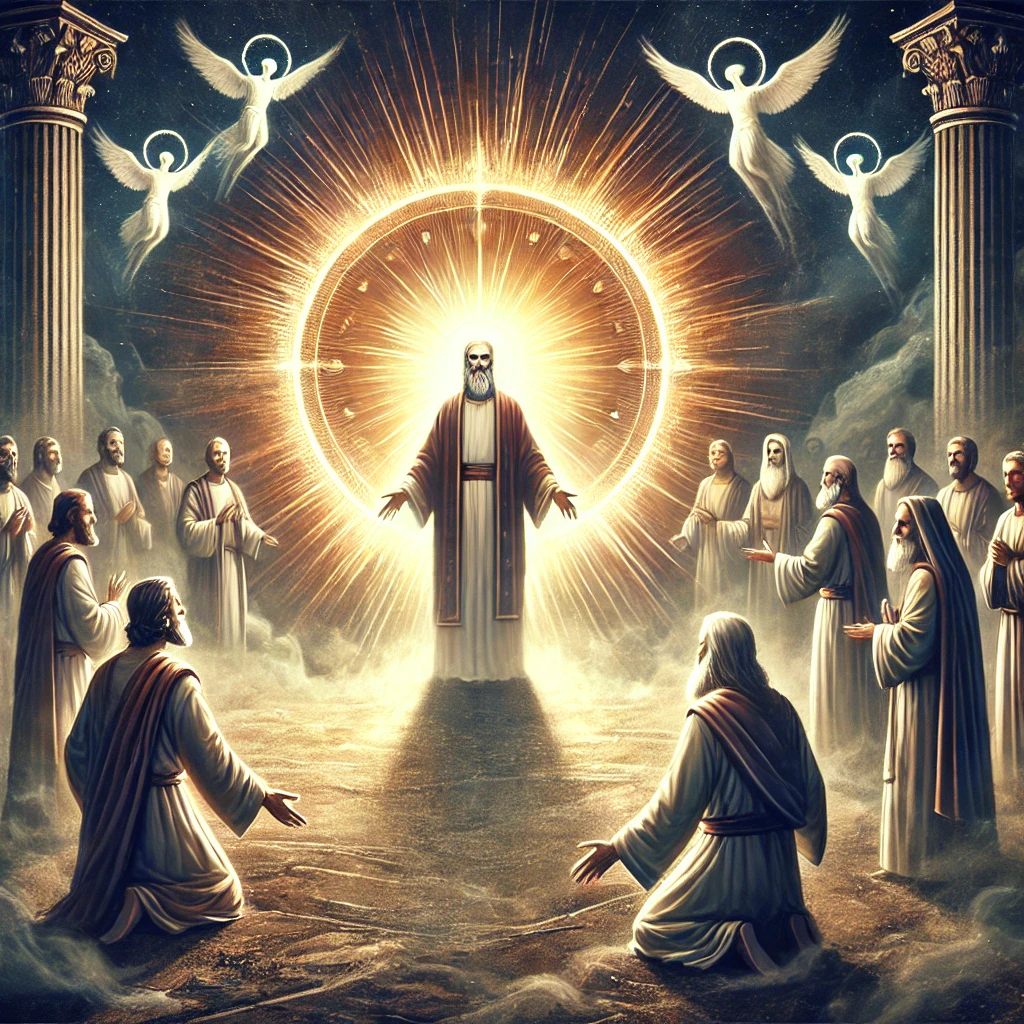 "Eine Darstellung des Lichts und Schutzes Christi für Gläubige, die in der Dunkelheit der Täuschung stehen, symbolisiert durch den Antichristen."