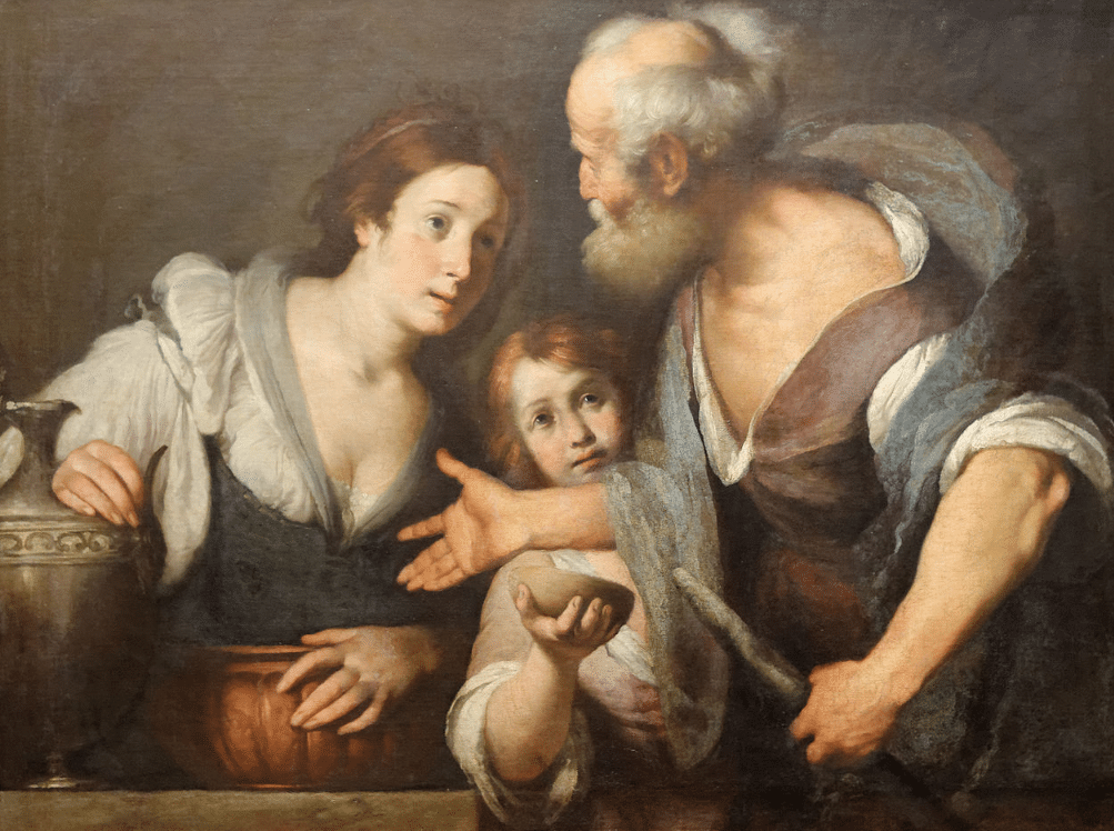 Elie et la pauvre veuve de Sarepta, tableau
