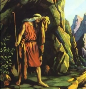 elie qui sort de la grotte aprÈs une rencontre avec Dieu, 1 Roi 19