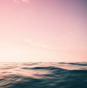 ciel et mer pour symboliser baptême